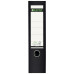 BIBLIORAFT PLASTIFIAT 8CM 180GRADE NEGRU LEITZ