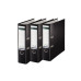 BIBLIORAFT PLASTIFIAT 8CM 180GRADE NEGRU LEITZ