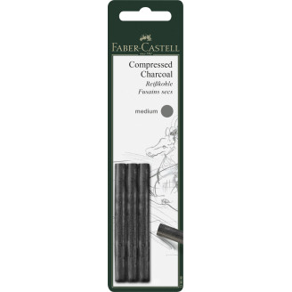 BLISTER 3 BUC CARBUNE PRESAT PITT MONOCHROME MEDIUM FABER-CASTEL BLISTER 3 BUC CARBUNE PRESAT PITT MONOCHROME MEDIUM FABER-CASTEL