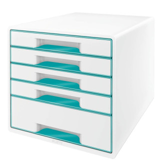 CABINET 5 SERTARE ALB/TURCOAZ WOW LEITZ CABINET 5 SERTARE ALB/TURCOAZ WOW LEITZ