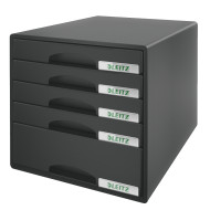 CABINET 5 SERTARE NEGRU PLUS LEITZ