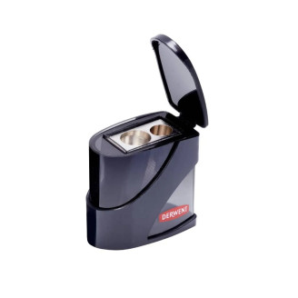 ASCUTITOARE METALICA DUBLA CU REZERVOR NEAGRA PROFESSIONAL DERWENT