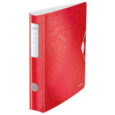 BIBLIORAFT PLASTIFIAT 6.5 CM 180 GRADE ROSU ACTIVE WOW LEITZ BIBLIORAFT PLASTIFIAT 6.5 CM 180 GRADE ROSU ACTIVE WOW LEITZ