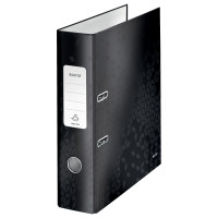 BIBLIORAFT PLASTIFIAT 8CM 180GRADE NEGRU WOW LEITZ