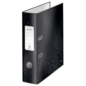 BIBLIORAFT PLASTIFIAT 8CM 180GRADE NEGRU WOW LEITZ BIBLIORAFT PLASTIFIAT 8CM 180GRADE NEGRU WOW LEITZ