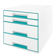 CABINET 4 SERTARE TURCOAZ/ALBASTRU WOW LEITZ