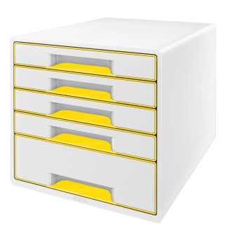 CABINET 5 SERTARE ALB/GALBEN WOW LEITZ CABINET 5 SERTARE ALB/GALBEN WOW LEITZ