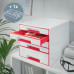 CABINET 5 SERTARE ALB/ROSU WOW LEITZ CABINET 5 SERTARE ALB/ROSU WOW LEITZ