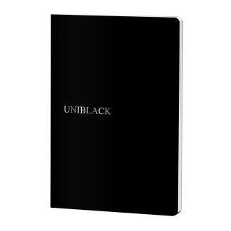 CAIET A5 48 FILE VELIN COPERTA PP UNIBLACK PIGNA