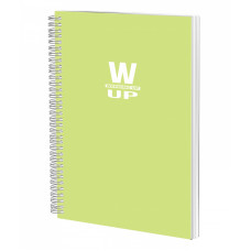 CAIET SPIRA A4 100 FILE ARITMETICA 60G COPERTA PP VERDE PAL WORKING UP PIGNA