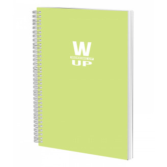 CAIET SPIRA A4 100 FILE ARITMETICA 60G COPERTA PP VERDE PAL WORKING UP PIGNA