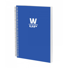 CAIET SPIRA A4 100 FILE VELIN 60G COPERTA PP ALBASTRU WORKING UP PIGNA