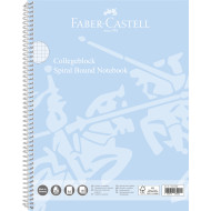 CAIET SPIRA A4 80 FILE 90 GR ARITMETICA COPERTA CARTON BLEU SKY FABER-CASTELL