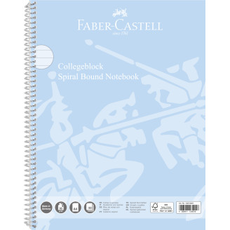 CAIET SPIRA A4 80 FILE 90 GR DICTANDO COPERTA CARTON BLEU SKY FABER-CASTELL CAIET SPIRA A4 80 FILE 90 GR DICTANDO COPERTA CARTON BLEU SKY FABER-CASTELL