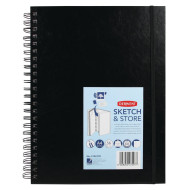 CAIET SPIRA PENTRU SCHITE SI DESEN A4 56 FILE 165G CU MAPA PROFESSIONAL DERWENT