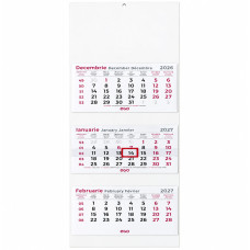 CALENDAR PERETE TRIPTIC PLIAT 3M 3X12 FILE 320*800MM EGO CALENDAR PERETE TRIPTIC PLIAT 3M 3X12 FILE 320*800MM EGO
