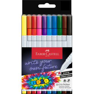 CARIOCA 10 CULORI GRIP BOLDPEN FABER-CASTELL