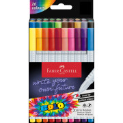 CARIOCA 20 CULORI GRIP BOLDPEN FABER-CASTELL CARIOCA 20 CULORI GRIP BOLDPEN FABER-CASTELL