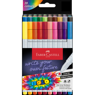 CARIOCA 20 CULORI GRIP BOLDPEN FABER-CASTELL