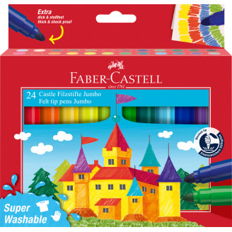 CARIOCA 24 CULORI JUMBO SUPERWASHABLE FABER-CASTELL