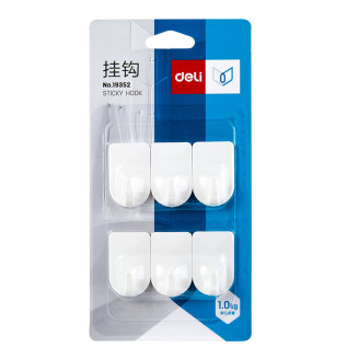CARLIG ADEZIV 1KG SET 6 BUCATI ALB DELI