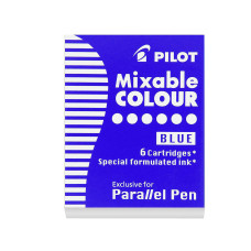 CARTUSE CERNEALA 6/SET PARALLEL PEN ALBASTRA PILOT