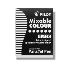 CARTUSE CERNEALA 6/SET PARALLEL PEN NEAGRA PILOT