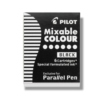 CARTUSE CERNEALA 6/SET PARALLEL PEN NEAGRA PILOT