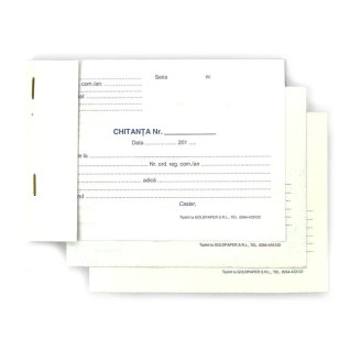 CHITANTIER A6 3 EXEMPLARE  GOLD