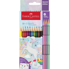 CREIOANE COLORATE 10+3 CULORI UNICORNI FABER-CASTELL