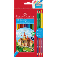 CREIOANE COLORATE 12+3 CULORI ECO FABER-CASTELL