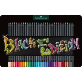 CREIOANE COLORATE 36 CULORI BLACK EDITION CUTIE METAL FABER-CASTELL CREIOANE COLORATE 36 CULORI BLACK EDITION CUTIE METAL FABER-CASTELL