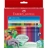 CREIOANE COLORATE 48 CULORI GRIP FABER-CASTELL