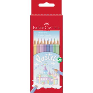 CREIOANE COLORATE PASTEL 10 CULORI FABER-CASTELL