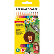CREIOANE COLORATE PLASTIC 12 CULORI EBERHARD FABER
