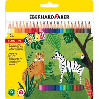 CREIOANE COLORATE PLASTIC 24 CULORI EBERHARD FABER