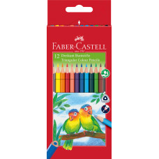 CREIOANE COLORATE TRIUNGHIULARE 12 CULORI + ASCUTITOARE ECO FABE