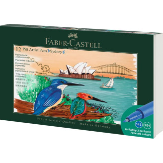 CUTIE 12 CULORI PITT ARTIST PEN CITIES SYDNEY FABER-CASTELL