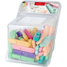DISPLAY 100 BUC TEXTMARKER PASTEL 2024 FABER-CASTELL
