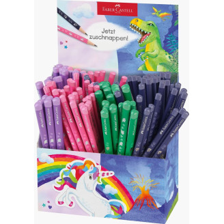 DISPLAY 120 BUC CREION GRAFIT STANDARD SI JUMBO UNICORNI SI DINOZAURI FABER-CASTELL