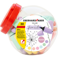 DISPLAY 30 BUC TEXTMARKER MINI PASTEL EBERHARD FABER