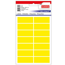 ETICHETE 19*50MM COLTURI ROTUNDE GALBENE 70/SET TANEX