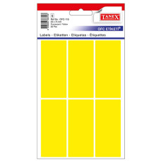 ETICHETE 33*74MM COLTURI ROTUNDE GALBENE 30/SET TANEX