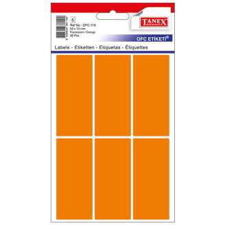 ETICHETE 33*74MM COLTURI ROTUNDE PORTOCALII 30/SET TANEX