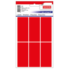 ETICHETE 33*74MM COLTURI ROTUNDE ROSII 30/SET TANEX