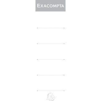 ETICHETE BIBLIORAFT 7.5 CM 10/SET EXACOMPTA