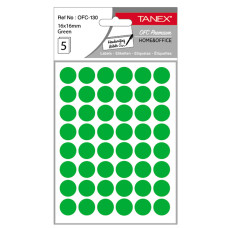 ETICHETE ROTUNDE 16MM VERZI 240/TIPLA TANEX ETICHETE ROTUNDE 16MM VERZI 240/TIPLA TANEX