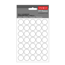 ETICHETE ROTUNDE 19MM ALBE 350/TIPLA TANEX