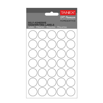 ETICHETE ROTUNDE 19MM ALBE 350/TIPLA TANEX