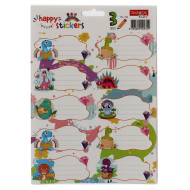 ETICHETE SCOLARE 30/SET DINO TLS-746 TANEX